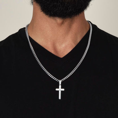 Cross Necklace For Son – Trust God's Timing