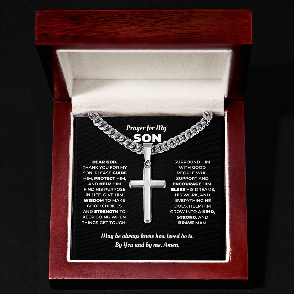 Cross Necklace for Son – A Prayer for His Life