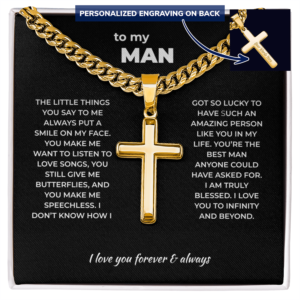 Cross Necklace for Man – You Give Me Butterflies
