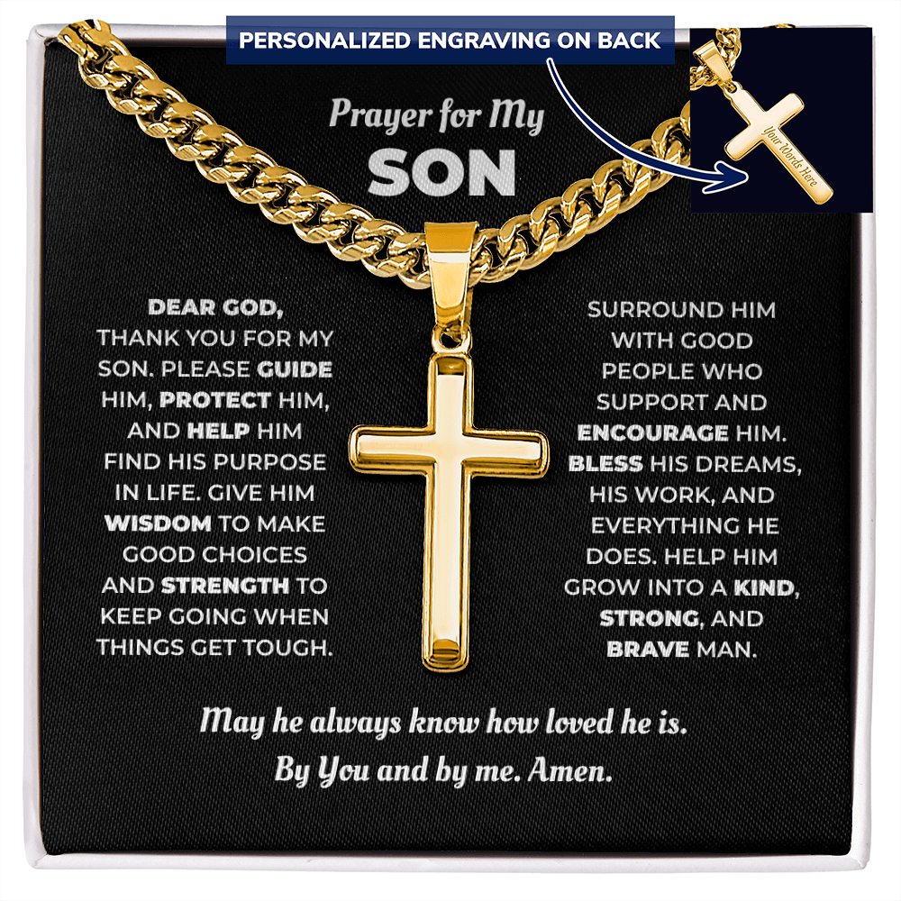 Cross Necklace for Son – A Prayer for His Life