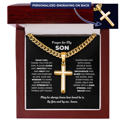 Cross Necklace for Son – A Prayer for His Life