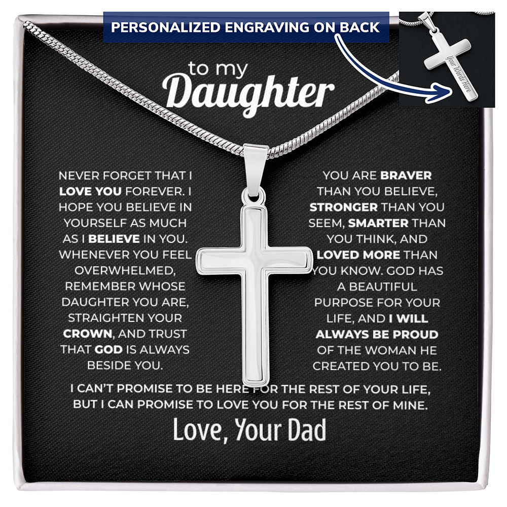Cross Necklace for Daughter – Love You Forever