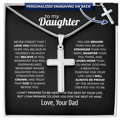 Cross Necklace for Daughter – Love You Forever