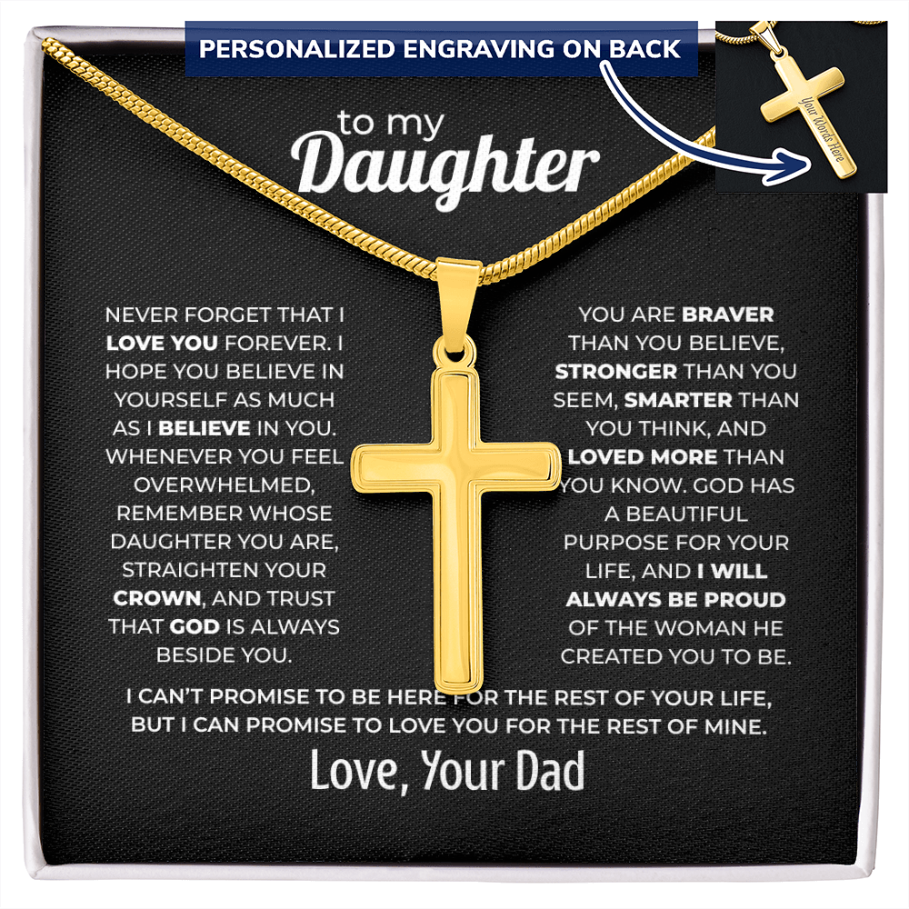 Cross Necklace for Daughter – Love You Forever