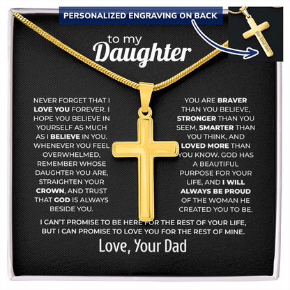 Cross Necklace for Daughter – Love You Forever