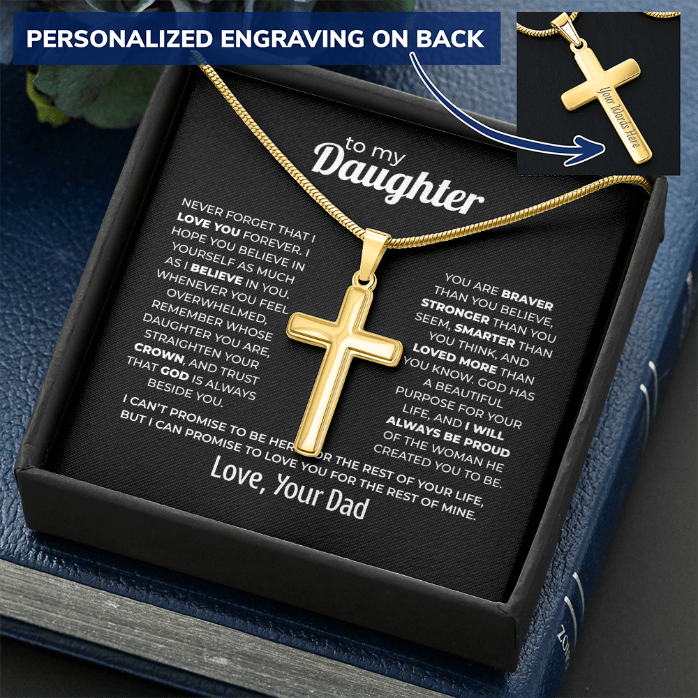 Cross Necklace for Daughter – Love You Forever