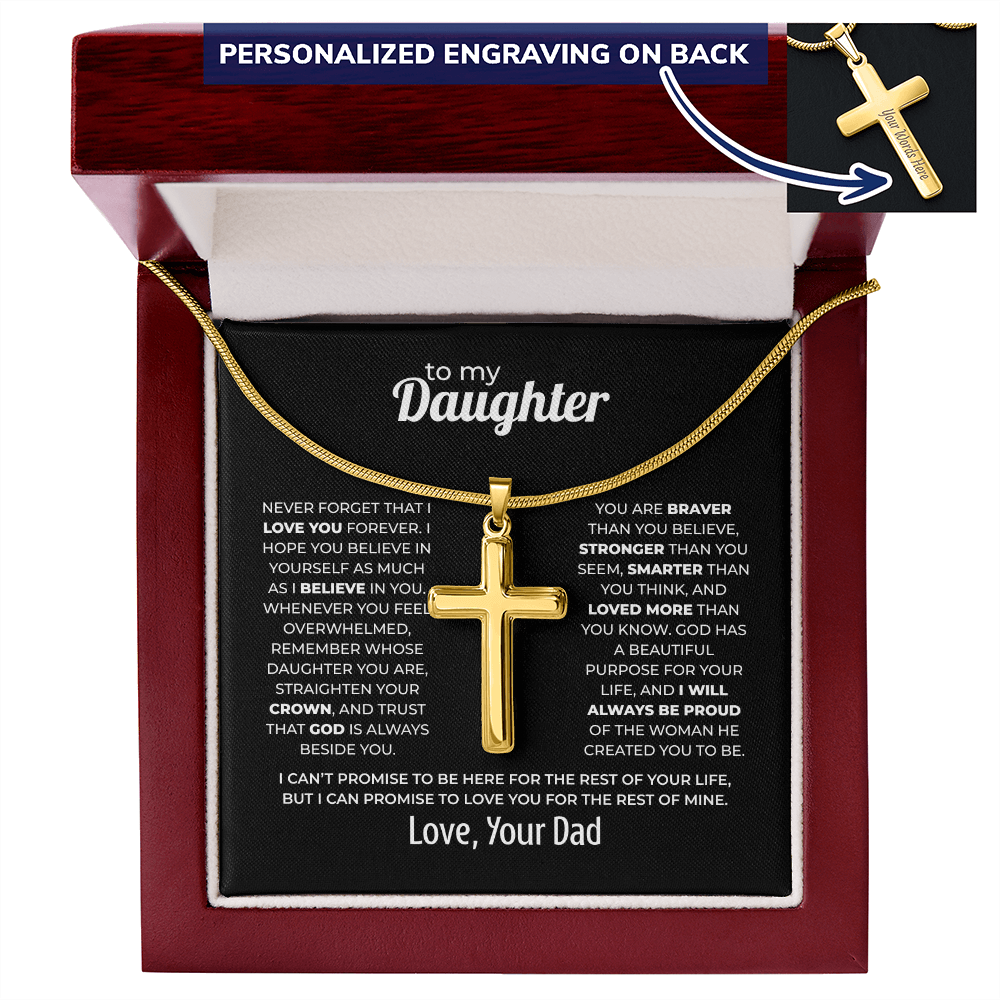 Cross Necklace for Daughter – Love You Forever